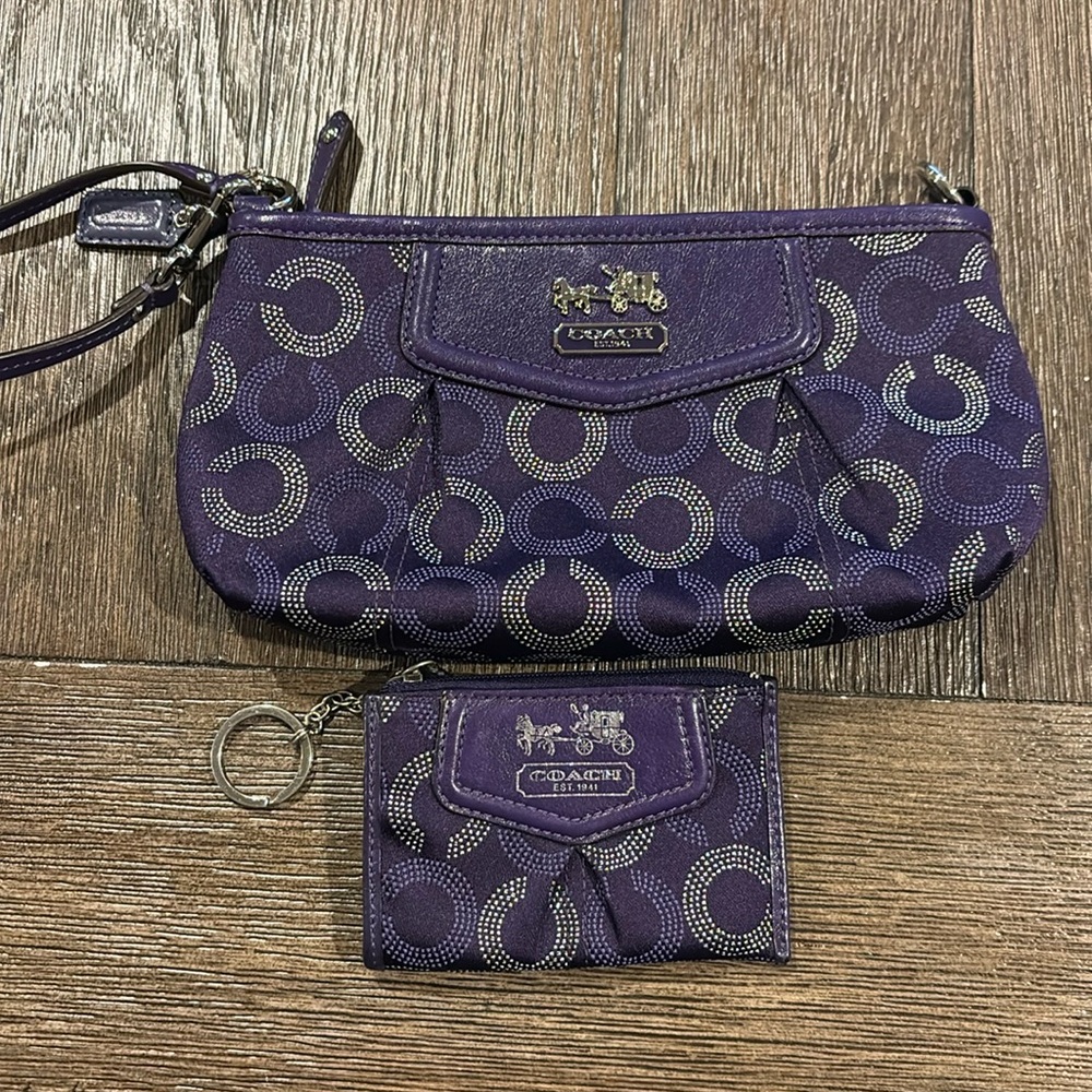 Coach Clutch/Wristlet and Change Purse